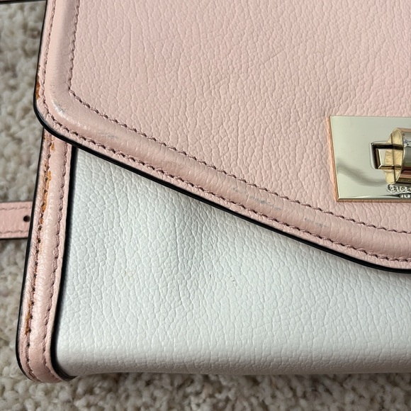 Kate Spade New York Walter Place Nikki Crossbody Bag Pink White - Picture 9 of 9